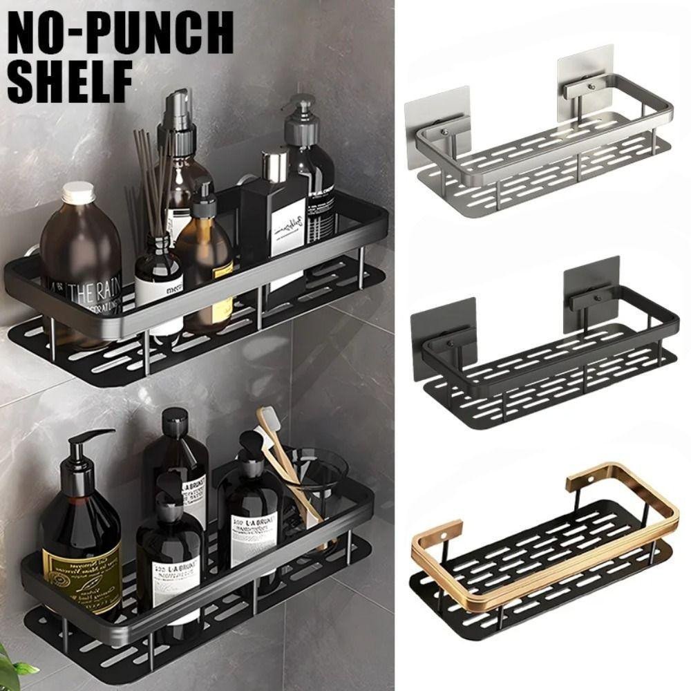 Aluminum Alloy Corner Corner Shape  Square Shelf Shampoo Rack